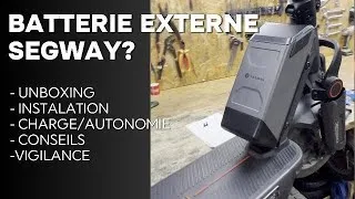 Miniature : Comment booster l’autonomie de ta #trottinetteelectrique avec la batterie externe #SEGWAY 
