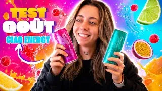 Miniature : On goûte les boissons CIAO energy 🥒🍎🍑🥝🥥🍋‍🟩de Squeezie (C'est...particulier 👀)