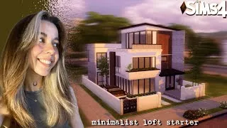 Miniature : Speed build 🔨 Minimaliste loft starter 🤍 sims 4