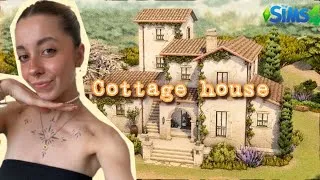 Miniature : Speed build 🔨 COTTAGE HOUSE 🐓🌷🧈🌾 | Sims 4 🤍| NO TALKING