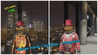 Miniature : 🔥Solo💥 Merge mask + lunettes + chapeaux super easy (GTA online 1.69)
