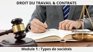 Miniature : DROIT DES AFFAIRES & CONTRATS Module 1 : Les types de sociétés
