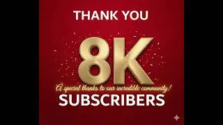 Miniature : Nous venons de franchir la barre des 8 000 abonnés ! 🚀