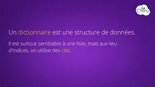 Miniature : Short video - Dictionnaires en Python #python #dictionary #programming