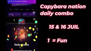 Miniature : Capybara nation Daily combo 15 & 16 Juil 2025