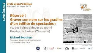 Miniature : Études épigraphiques au grand théâtre de Larissa (Thessalie)