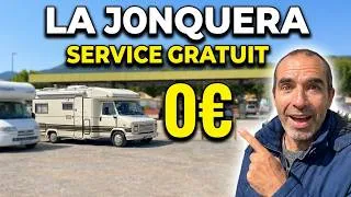 Miniature : NOUS ÉTIONS SUR L AIRE DE CAMPING-CAR AVEC SERVICE GRATUITE DE LA JONQUERA (ESPAGNE)