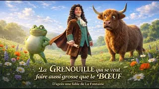 Miniature : 📖 La Grenouille qui se veut faire aussi grosse que le bœuf | Fable de La Fontaine