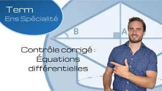 Miniature : Contrôle corrigé - Équations différentielles - Terminale