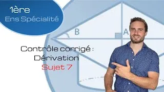 Miniature : Contrôle corrigé - Dérivation - Sujet 7 - Première