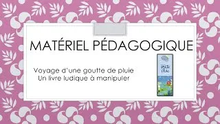 Miniature : Voyage d'une goutte de pluie, un livre ludique à manipuler.