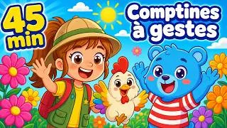 Miniature : 45 min de Comptines à Gestes 🐔 Une Poule sur un Mur, Un Éléphant qui se Balançait - Le Monde de Mino