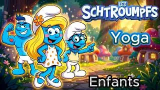 Miniature : 💙 Yoga avec les Schtroumpfs | Améliore ta Force et ta Souplesse! 🍄 | Yoga Pour Enfants 🤸