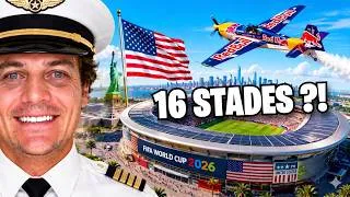 Miniature : JE SURVOLE TOUS LES STADES DE LA COUPE DU MONDE 2026 (Flight Simulator)