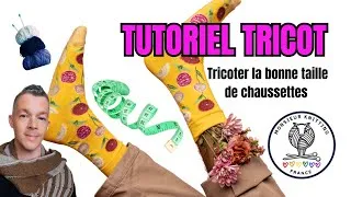 Miniature : Tutoriel Tricot Chaussette 🧦 Tricoter la bonne taille 👌 Très facile 😀🧶