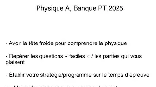 Miniature : Physique A, Banque PT 2025 : Découverte du sujet