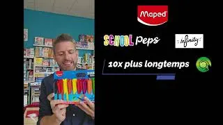 Miniature : J'ai testé les crayons School peps infinity de Maped