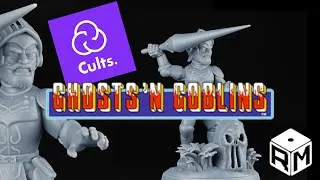 Miniature : Arthur of Ghosts ‘n Goblins (魔界村 / Makaimura) in 3D | Fan Art Timelapse