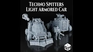 Miniature : Light Armored Car ( Friends of Gaslands )