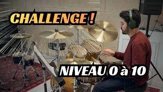 Miniature : Challenge : Quel est ton niveau technique à la batterie ?