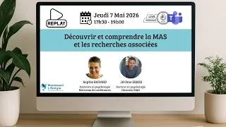 Miniature : Webinaire "Découvrir et comprendre la MAS et les recherches associées"