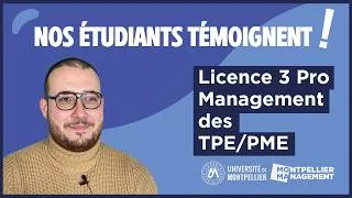 Miniature : Licence 3 Pro Management des TPE/PME - Montpellier Management