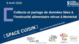 Miniature : Collecte et partage de données liées à l’insécurité alimentaire vécue à Montréal