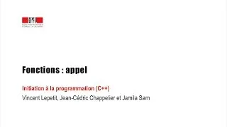 Miniature : Fonctions : appel