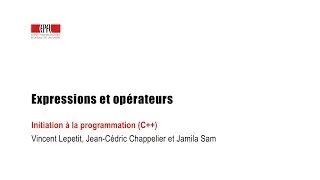 Miniature : Expressions et opérateurs