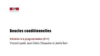 Miniature : Boucles conditionnelles