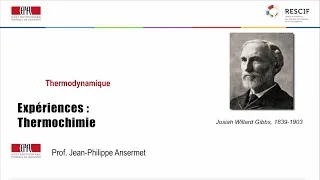 Miniature : 8. - Expériences : Thermochimie