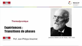 Miniature : 7. - Expériences : Transitions de phases