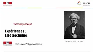 Miniature : 9. - Expériences : Electrochimie