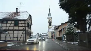Miniature : A Short Winter Drive From Switzerland To France