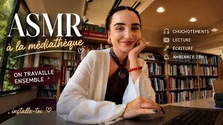 Miniature : 🤫 ASMR à la Médiathèque 📚 | On travaille ensemble (lecture, écriture, ambiance relaxante)
