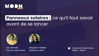 Miniature : Webinaire | Panneaux solaires : Ce que vous devez savoir avant de vous lancer