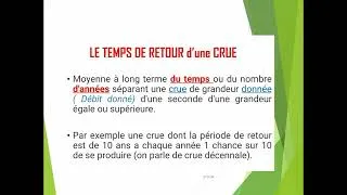 Miniature : Période de retour  d'une crue
