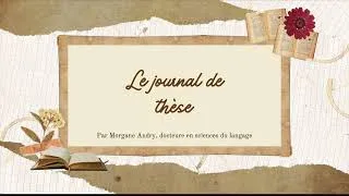 Miniature : Le journal de thèse