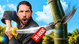 Miniature : KATANA à 30€ VS KATANA à 30 000€ 🇯🇵 ( Je coupe TOUT !!!)