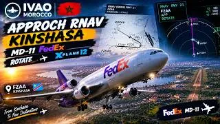 Miniature : 🇨🇩 FEDEX MD-11 RNAV APPROACH TO KINSHASA! ✈️ | FZAA | X-PLANE 12 | IVAO MOROCCO