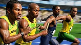Miniature : The Perfect 4x100m Dream Team | 3D Data Simulation