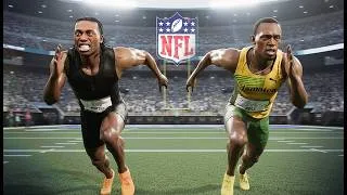Miniature : Usain Bolt vs Fastest NFL 40 yard dash | Realistic 3D Simulation