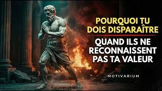 Miniature : L'ART STOÏQUE DE DISPARAÎTRE | POURQUOI TON SILENCE TERRIFIE CEUX QUI T' UTILISENT
