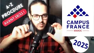 Miniature : Campus France Procedure A-Z 2025 AVANT 01/12/2024 !