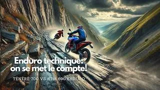 Miniature : Enduro Technique : Jusqu’où Peut-On Pousser la KTM 690 et la Ténéré 700 ?