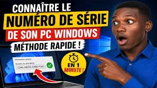 Miniature : Connaître le numéro de série de son PC Windows : Méthode rapide