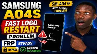 Miniature : Samsung A04S FRP BYPASS Fast Logo Restart Problem || SM-A047F Auto Restart Problem Gooble Acount