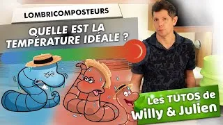 Miniature : Quelle est la température idéale d'un lombricomposteur avec des vers ? Les TUTOS de 🪱 Willy & Julien