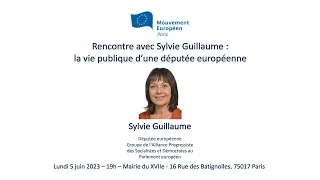 Miniature : Rencontre avec Sylvie Guillaume : la vie publique d’une députée européenne