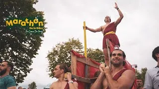 Miniature : COURIR 10 km avec UNE CHAISE à PORTEUR ?? (Marathon de la bière 2024)